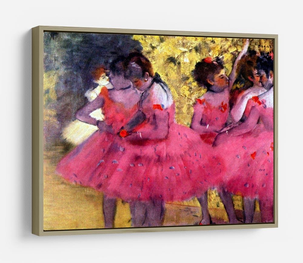 Dancers in pink between the scenes by Degas HD Metal Print - Canvas Art Rocks - 8