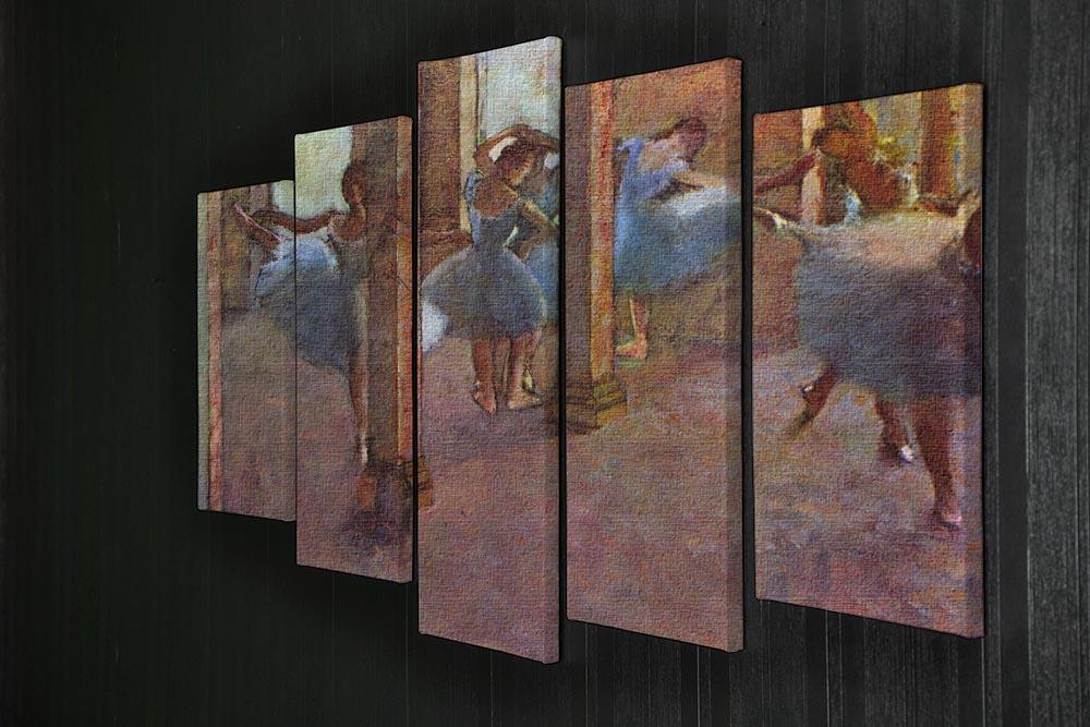 Dancers in the Foyer by Degas 5 Split Panel Canvas - Canvas Art Rocks - 2