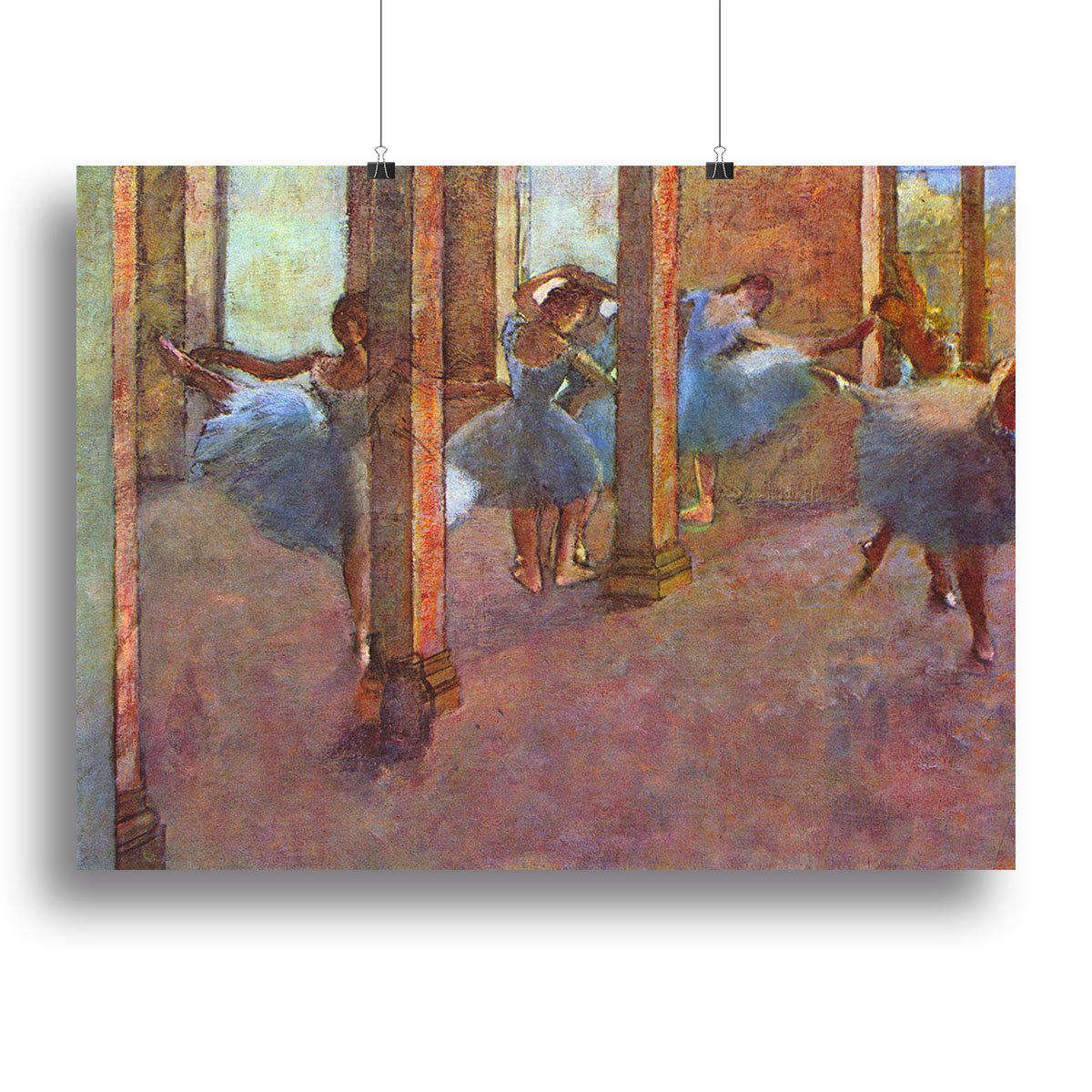 Dancers in the Foyer by Degas Canvas Print or Poster