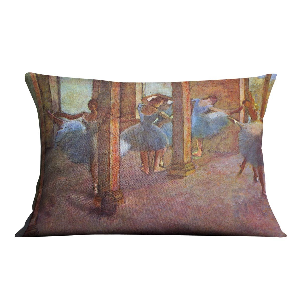 Dancers in the Foyer by Degas Cushion