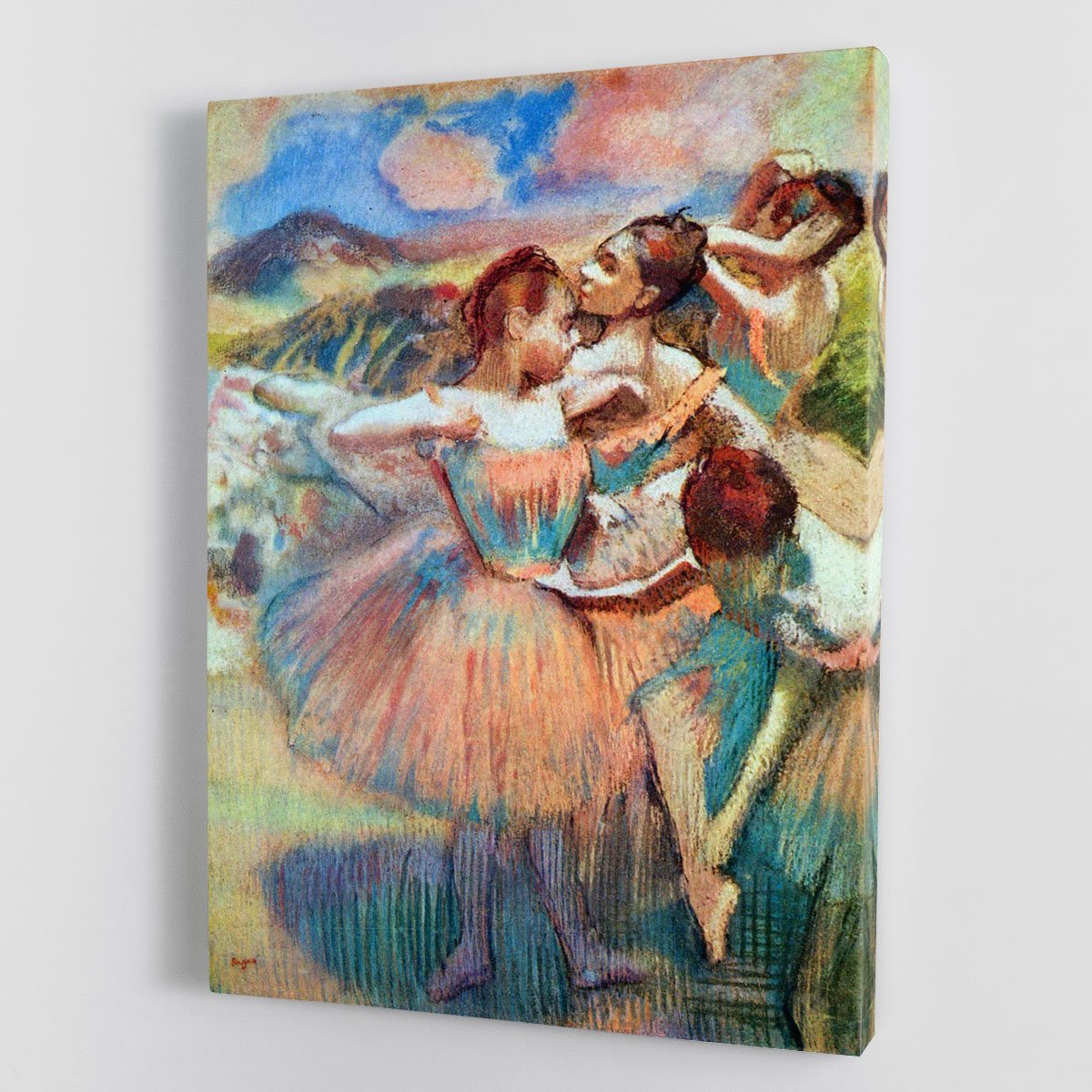 Dancers in the landscape by Degas Canvas Print or Poster