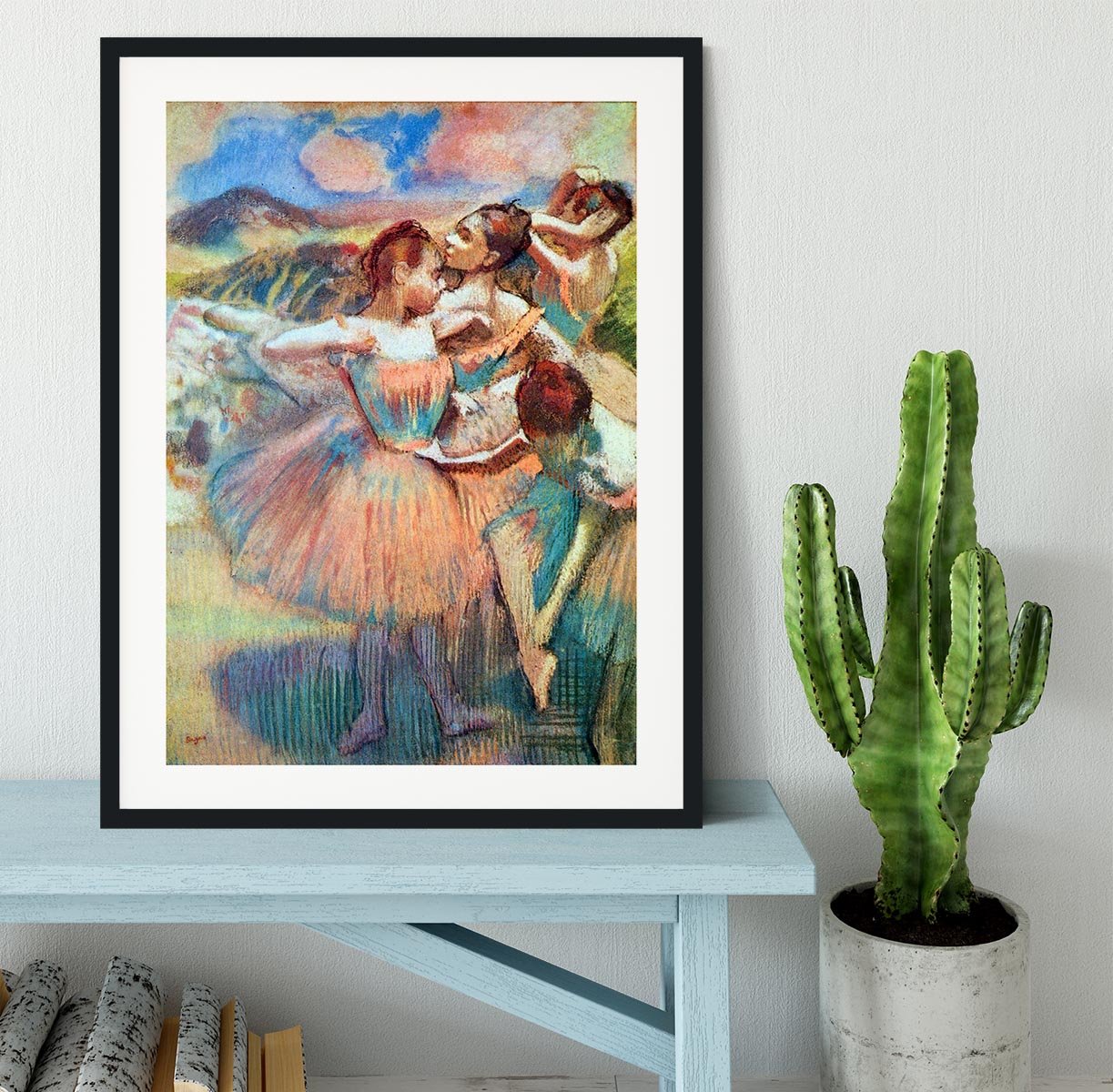 Dancers in the landscape by Degas Framed Print - Canvas Art Rocks - 1