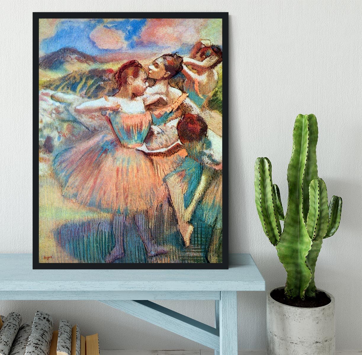 Dancers in the landscape by Degas Framed Print - Canvas Art Rocks - 2