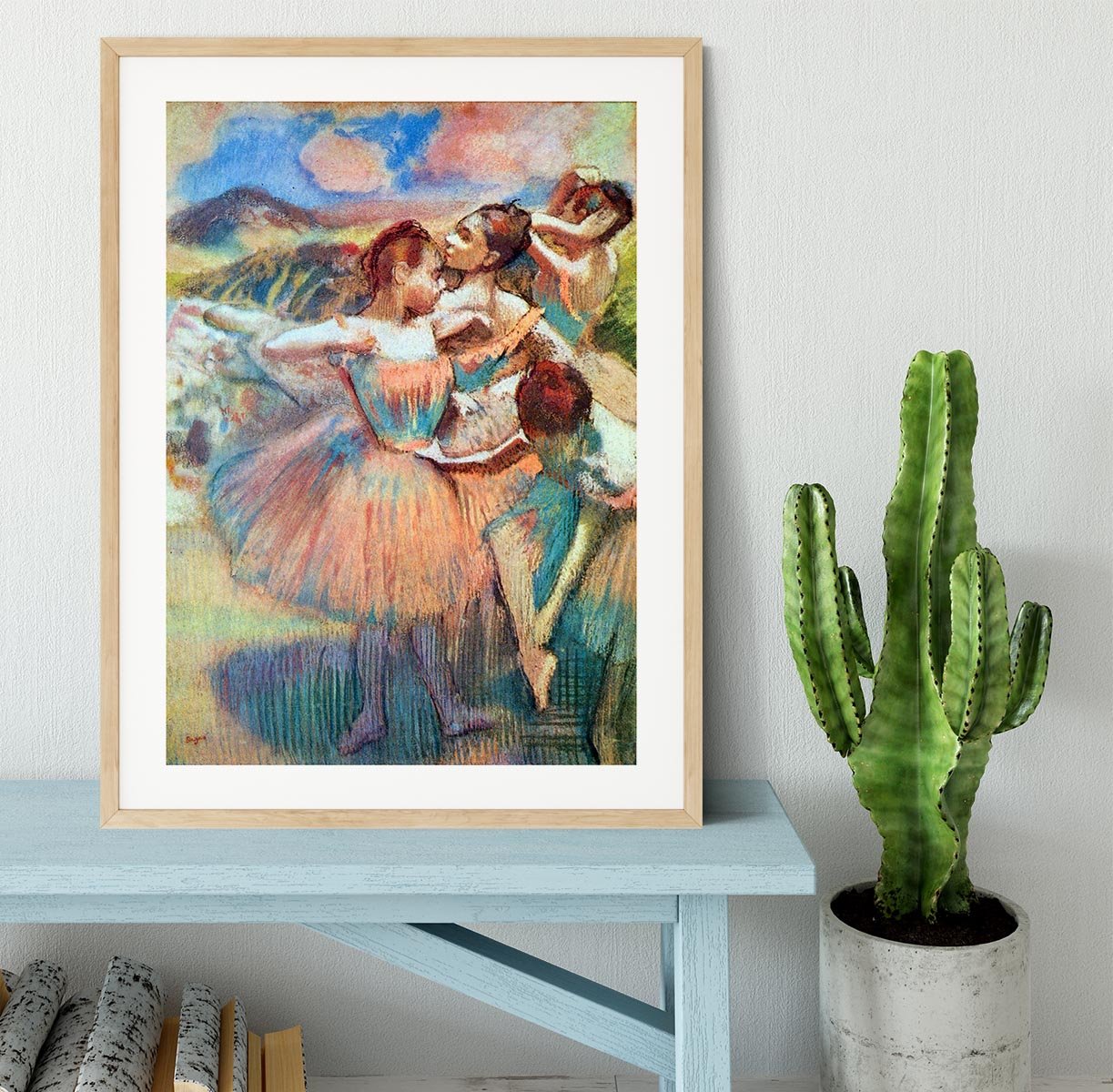 Dancers in the landscape by Degas Framed Print - Canvas Art Rocks - 3