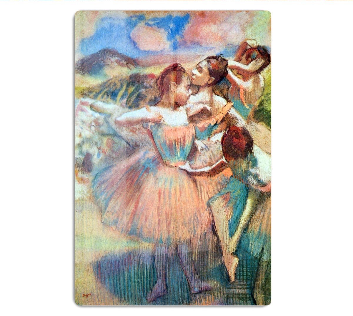 Dancers in the landscape by Degas HD Metal Print - Canvas Art Rocks - 1