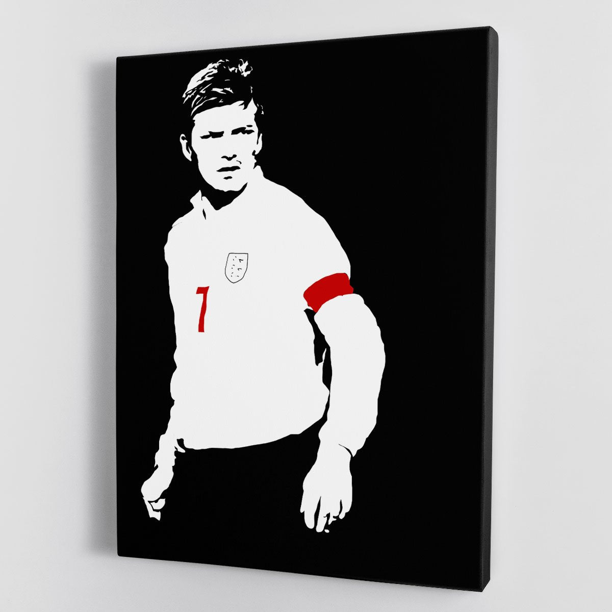 David Beckham Black And White Canvas Print or Poster