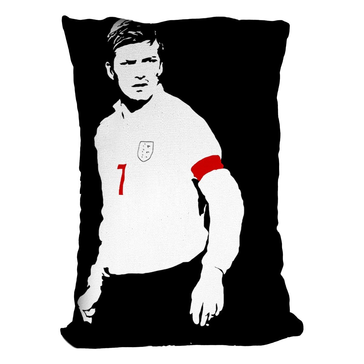 David Beckham Black And White Cushion