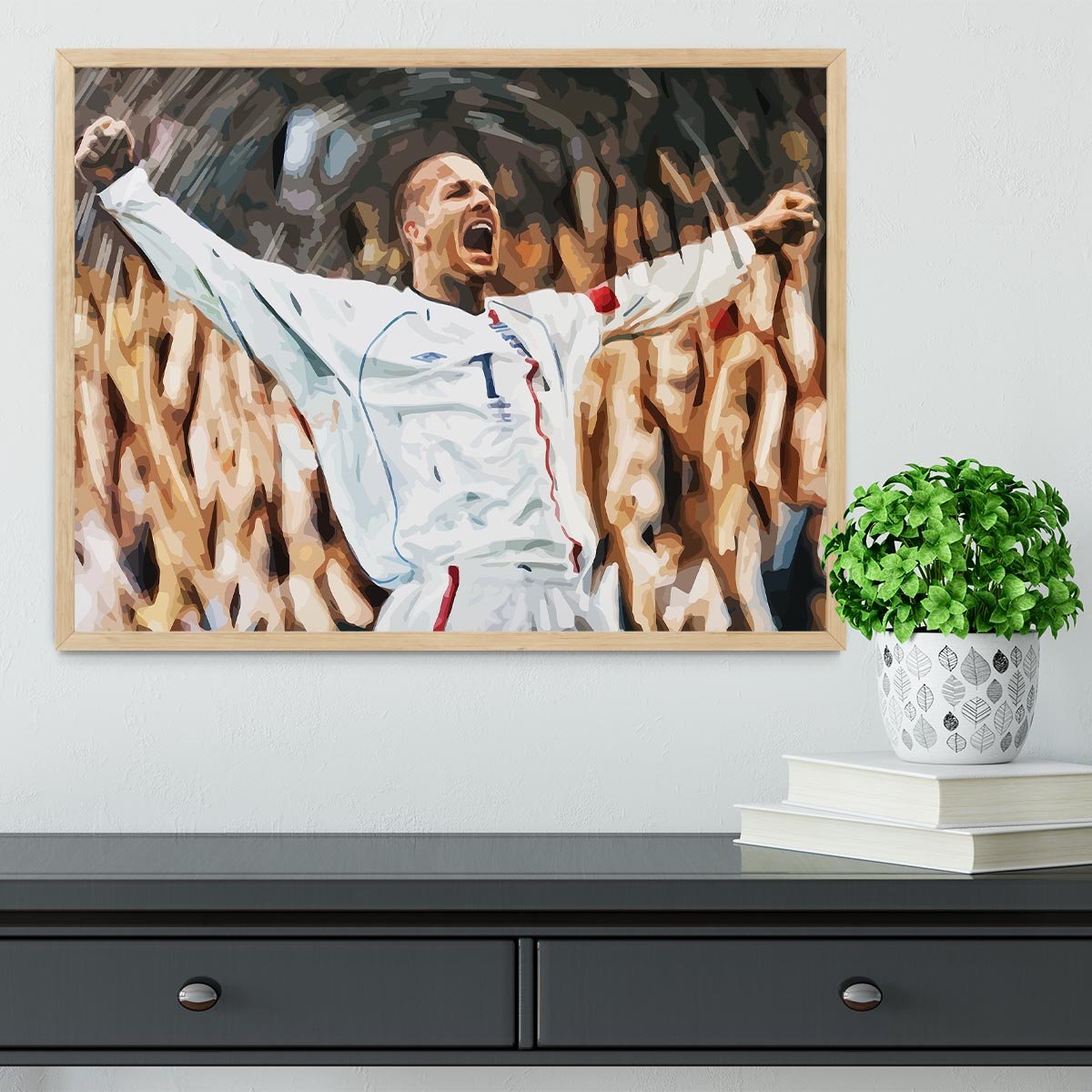 David Beckham England Framed Print - Canvas Art Rocks - 4