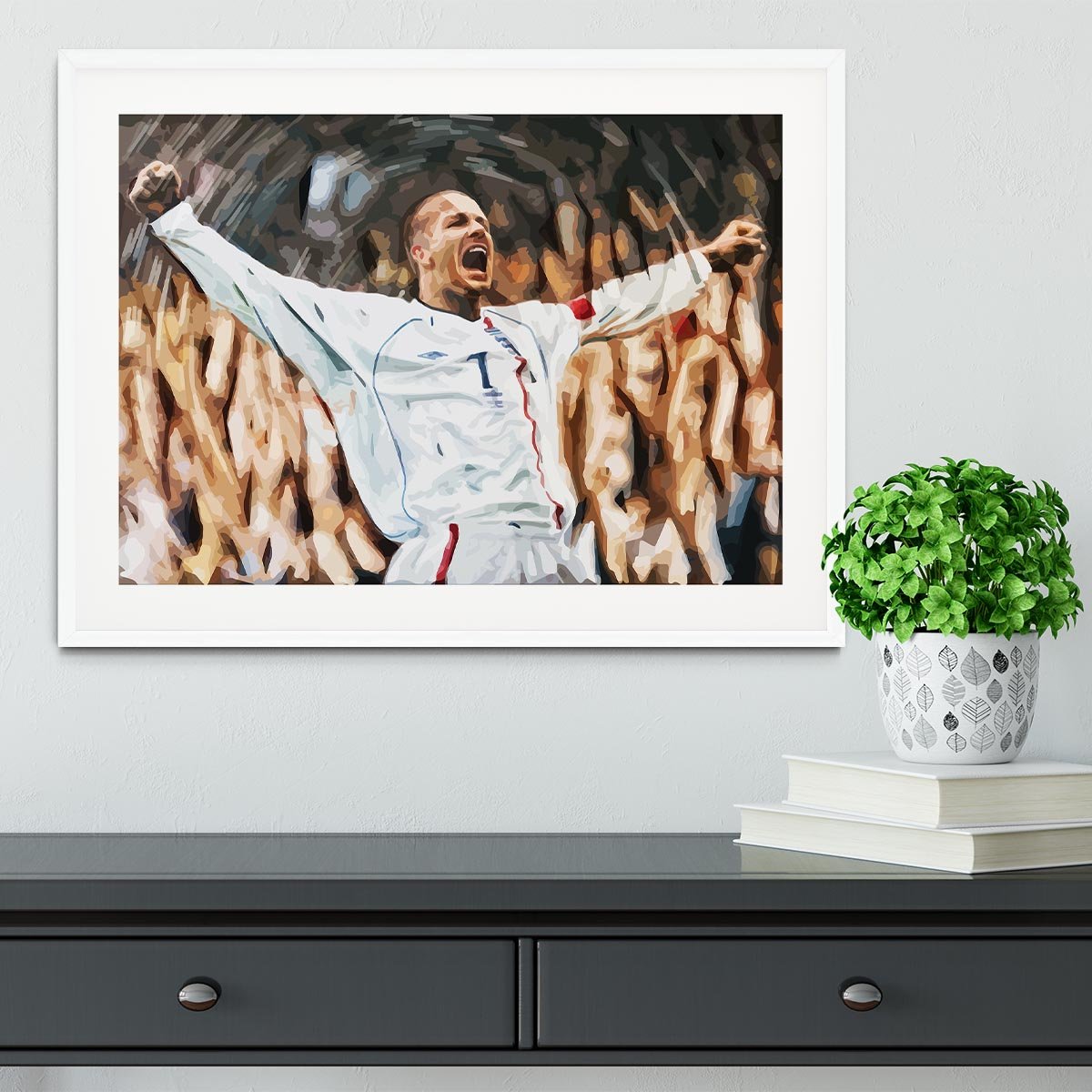 David Beckham England Framed Print - Canvas Art Rocks - 5