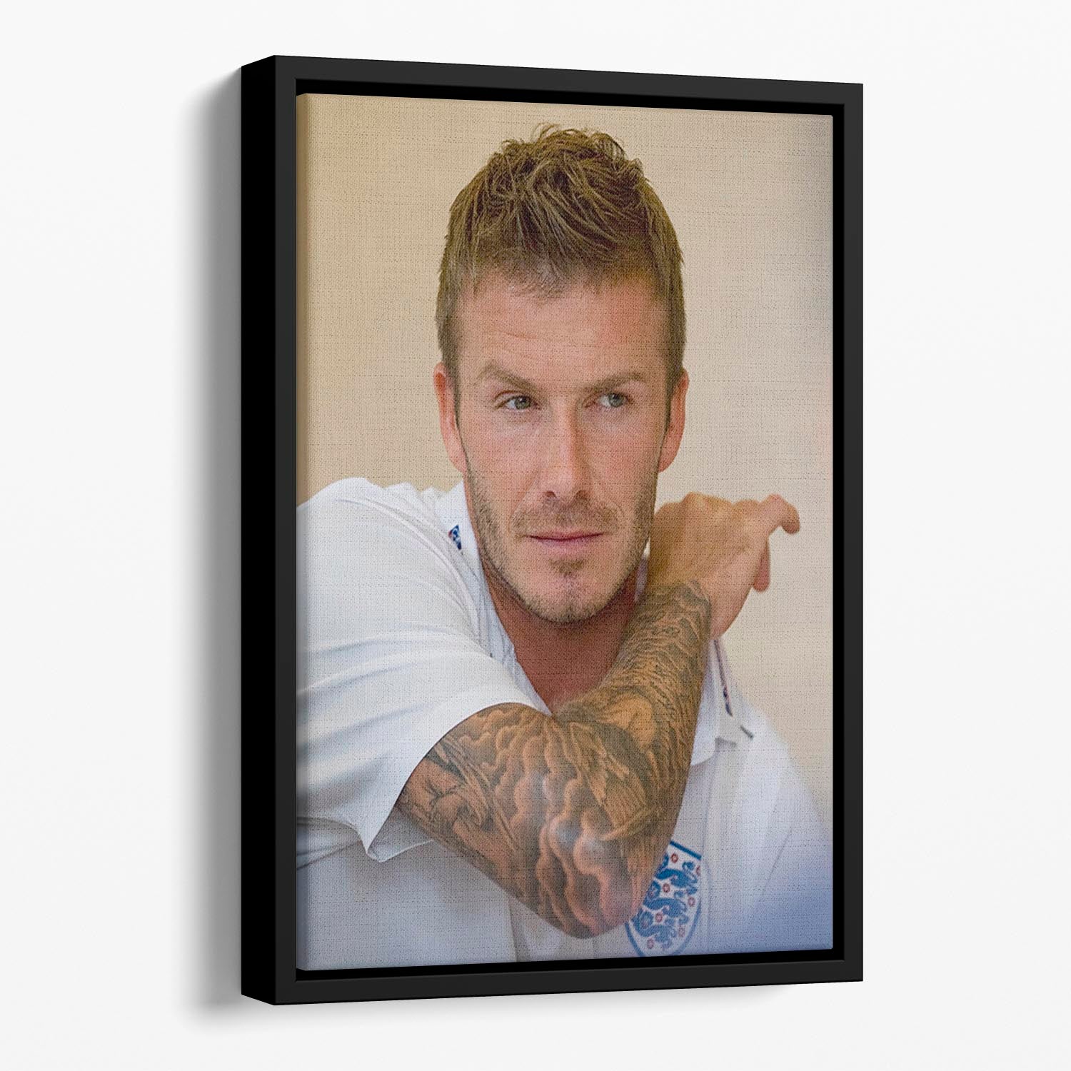 David Beckham Floating Framed Canvas - Canvas Art Rocks - 1