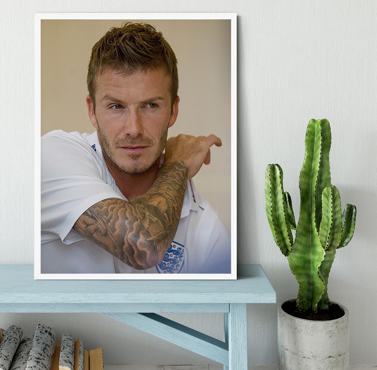 David Beckham Framed Print - Canvas Art Rocks -6