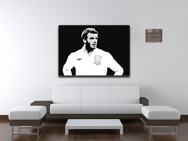 David Beckham Pop Art Black And White Canvas Print or Poster - Canvas Art Rocks - 4