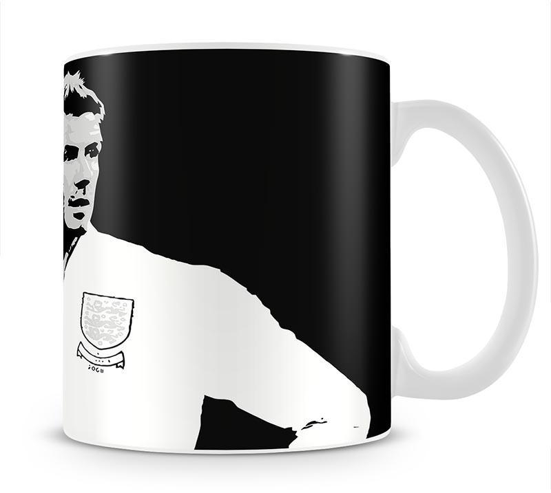 David Beckham Pop Art Black And White Mug - Canvas Art Rocks - 1