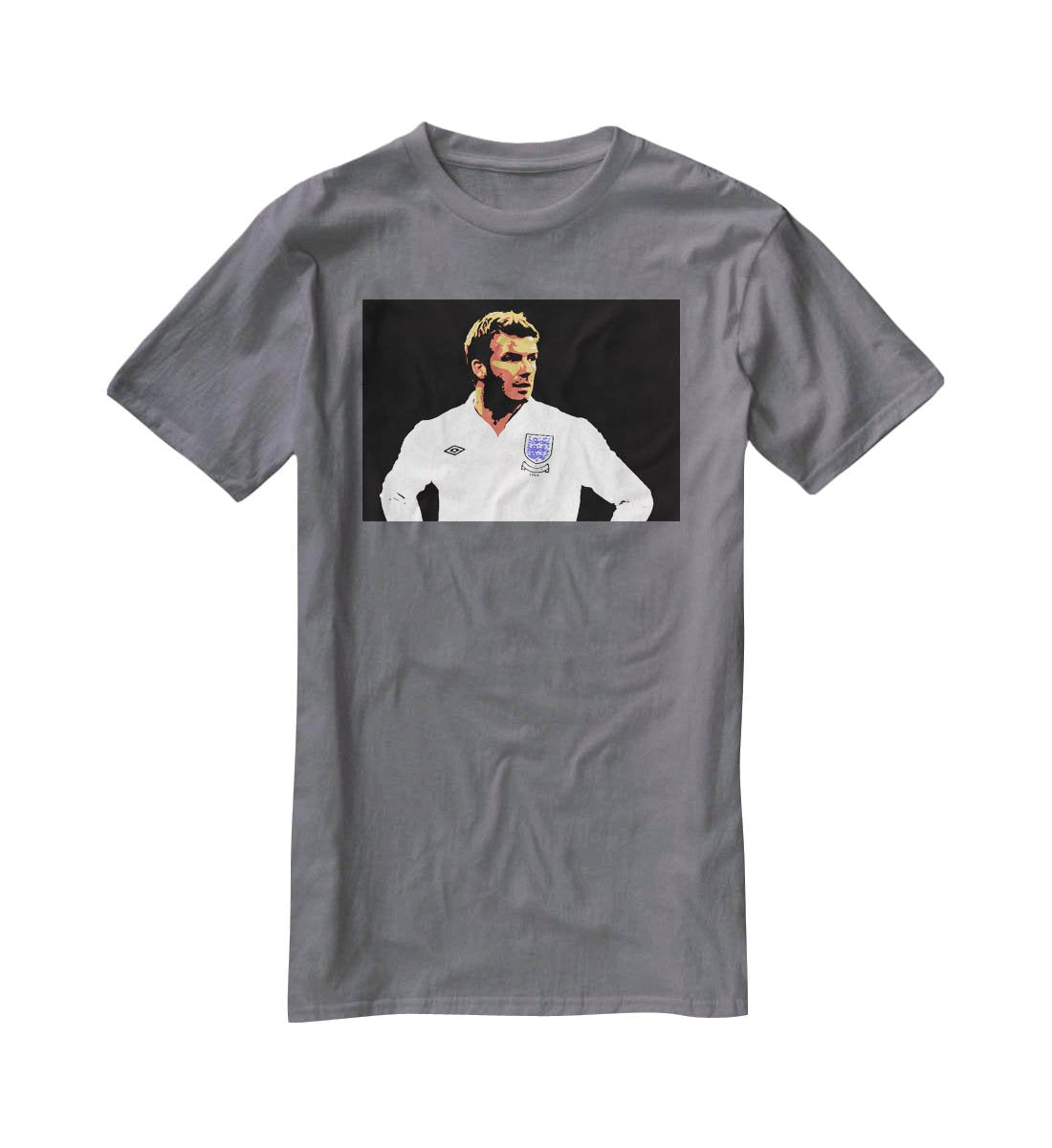David Beckham Pop Art T-Shirt - Canvas Art Rocks - 3