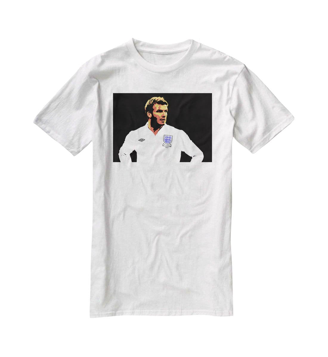 David Beckham Pop Art T-Shirt - Canvas Art Rocks - 5