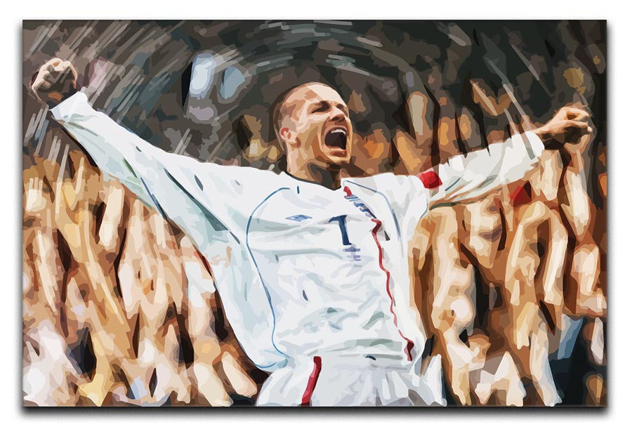 David Beckham England Print - Canvas Art Rocks - 1