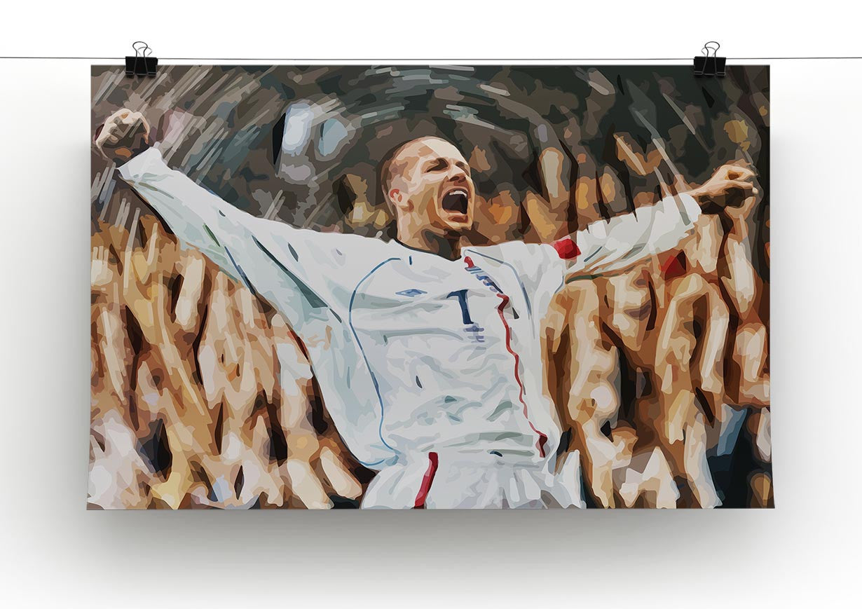 David Beckham England Print - Canvas Art Rocks - 2