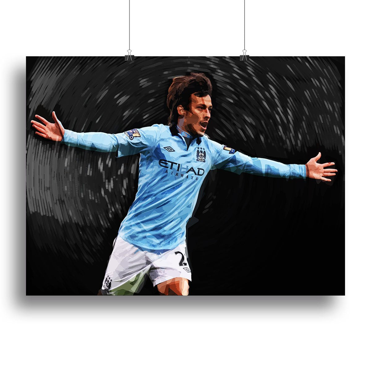 David Silva Manchester City Canvas Print or Poster
