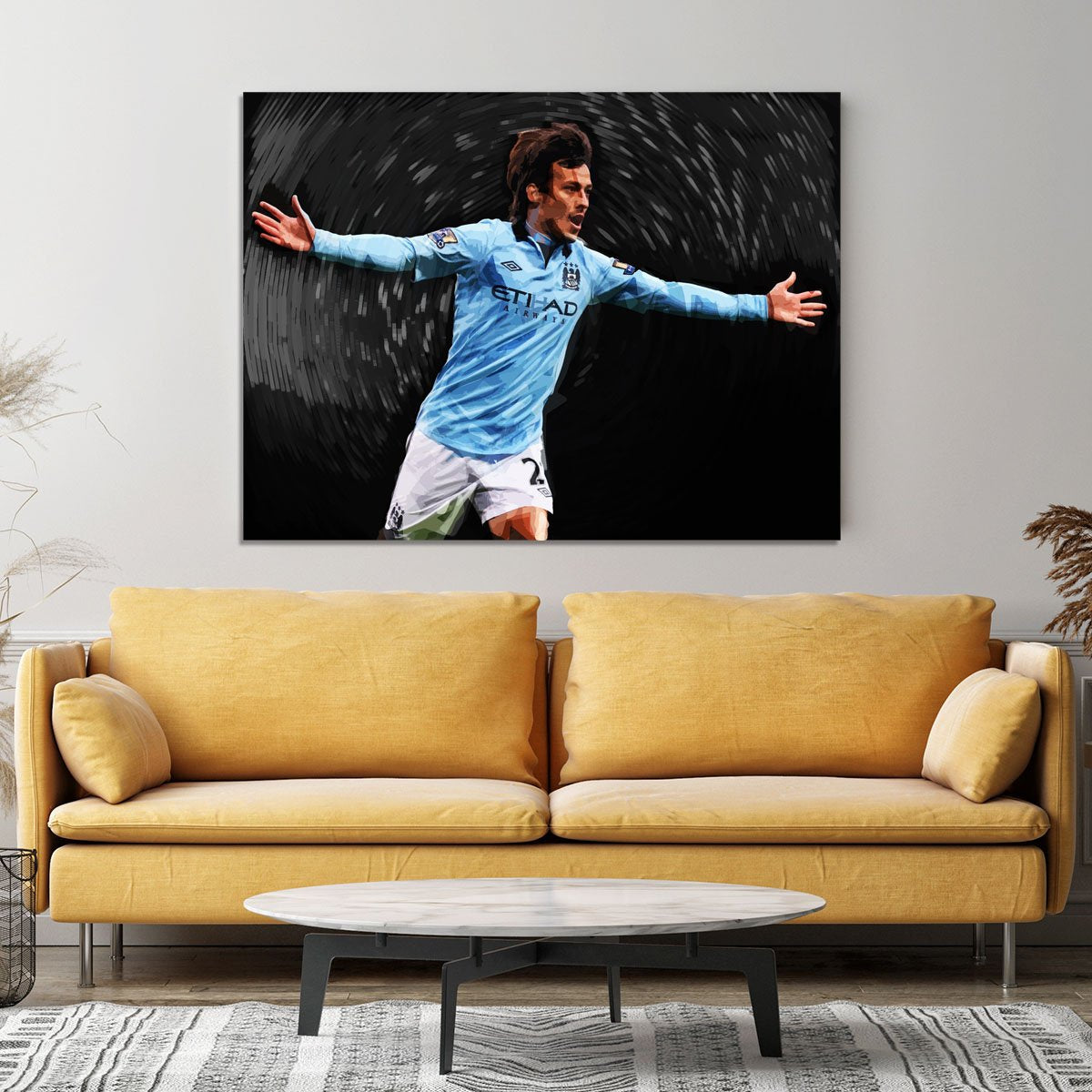 David Silva Manchester City Canvas Print or Poster