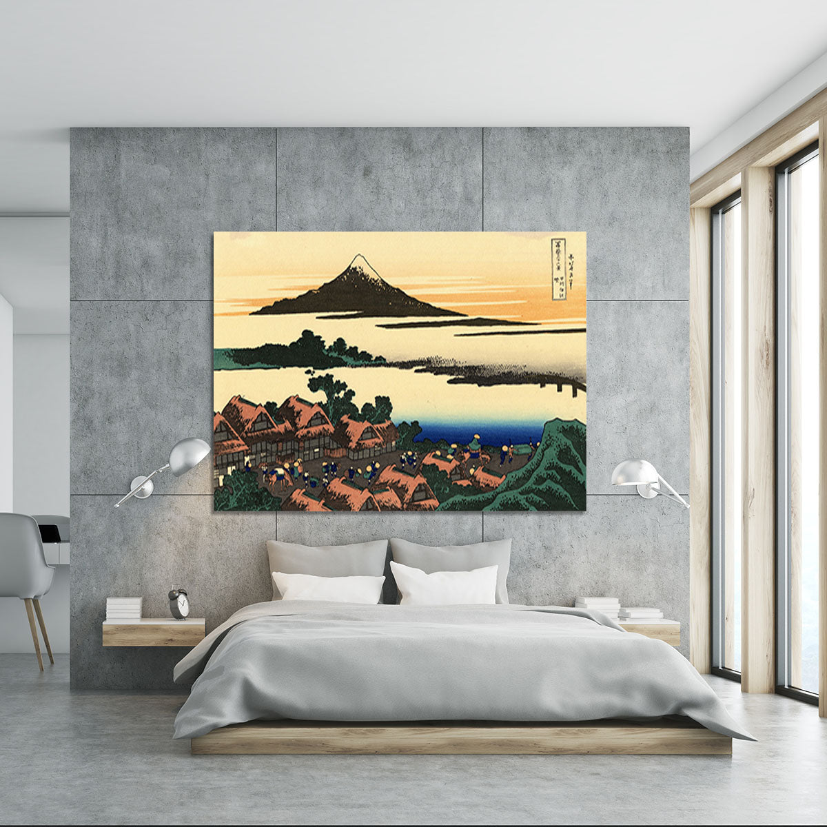 Dawn at Isawa in the Kai province by Hokusai Canvas Print or Poster - Canvas Art Rocks - 5