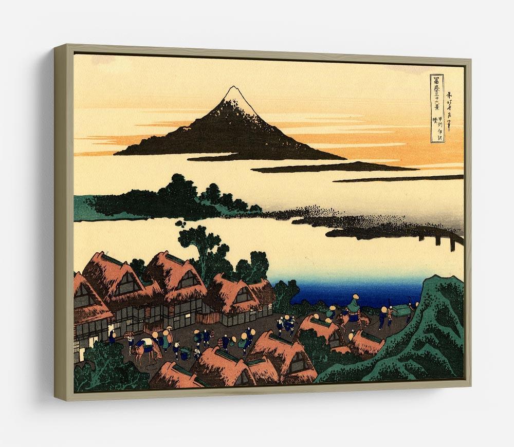 Dawn at Isawa in the Kai province by Hokusai HD Metal Print