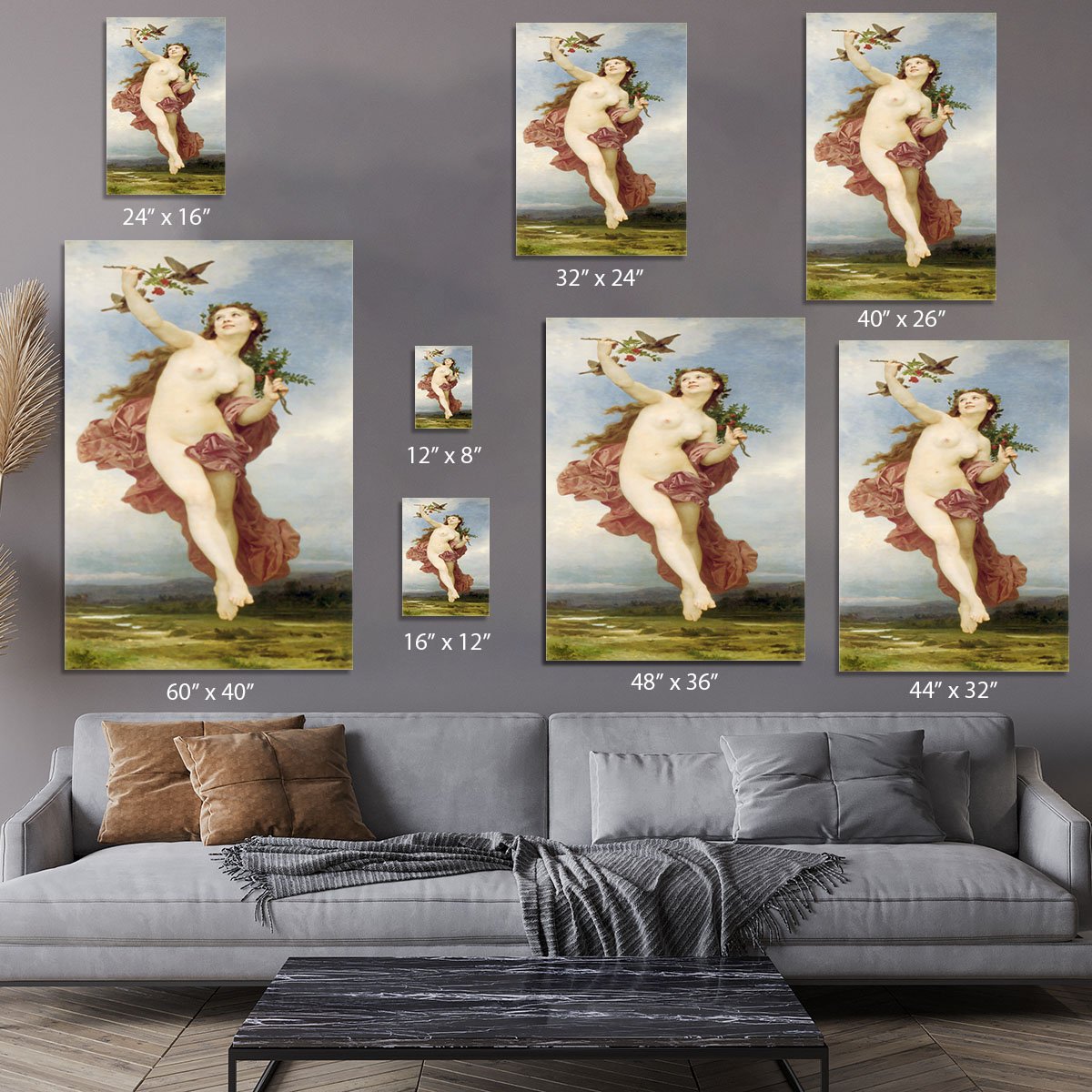 Day By Bouguereau Canvas Print or Poster