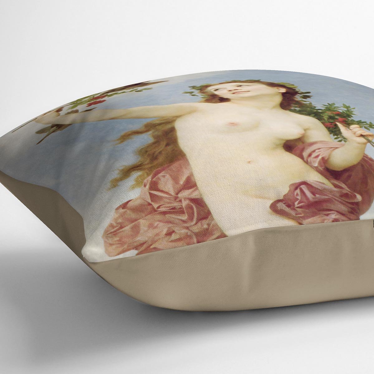 Day By Bouguereau Throw Pillow