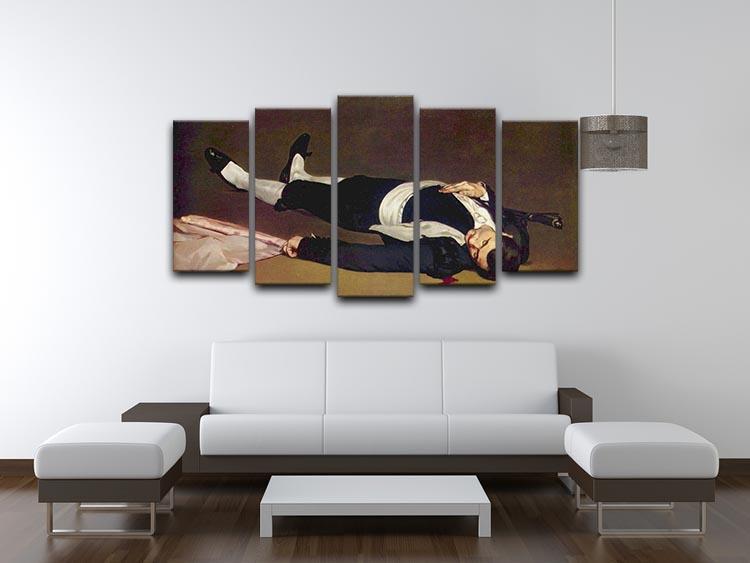 Dead Torero by Manet 5 Split Panel Canvas - Canvas Art Rocks - 3