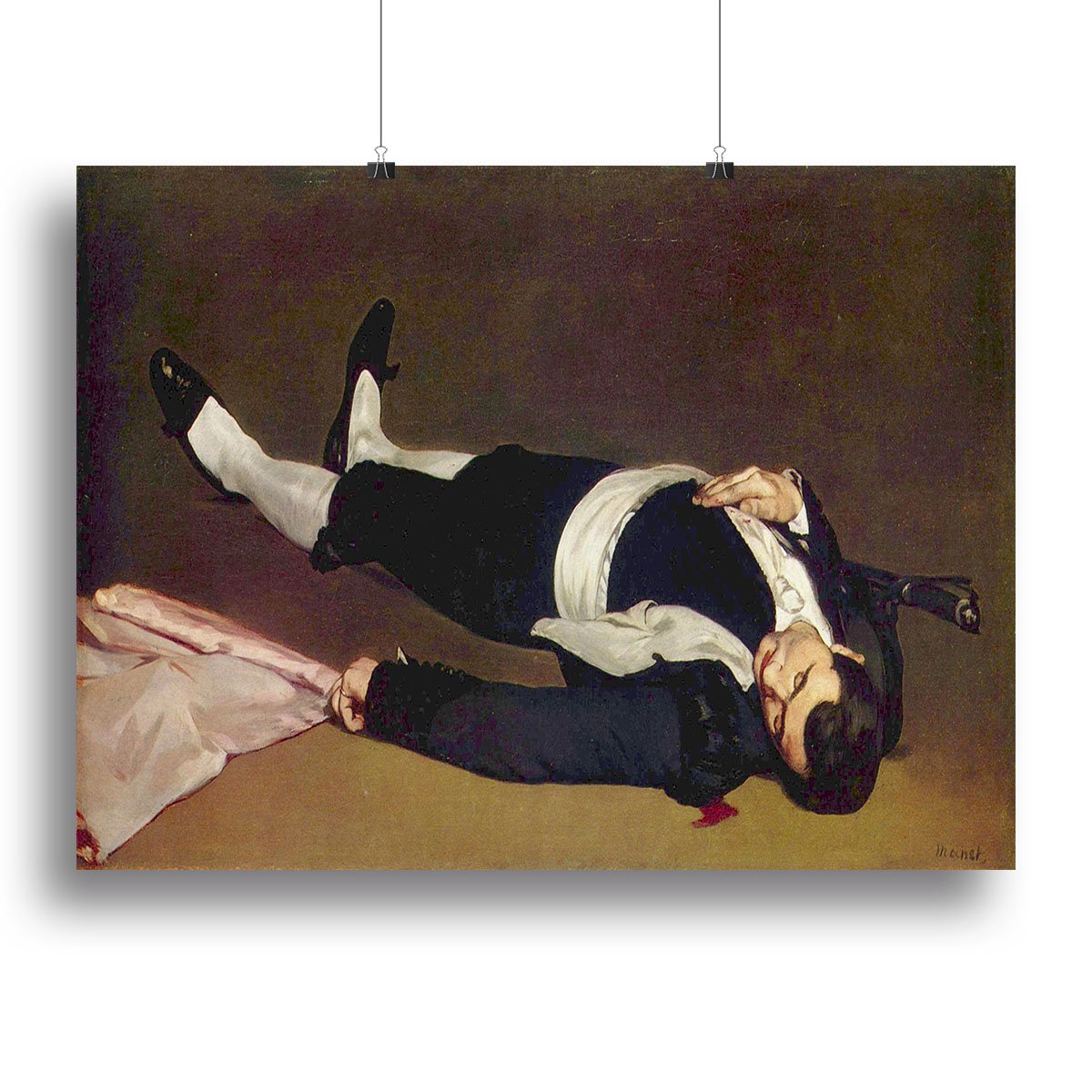 Dead Torero by Manet Canvas Print or Poster