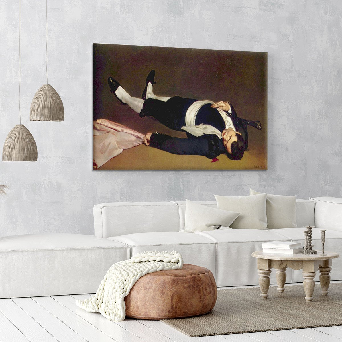 Dead Torero by Manet Canvas Print or Poster