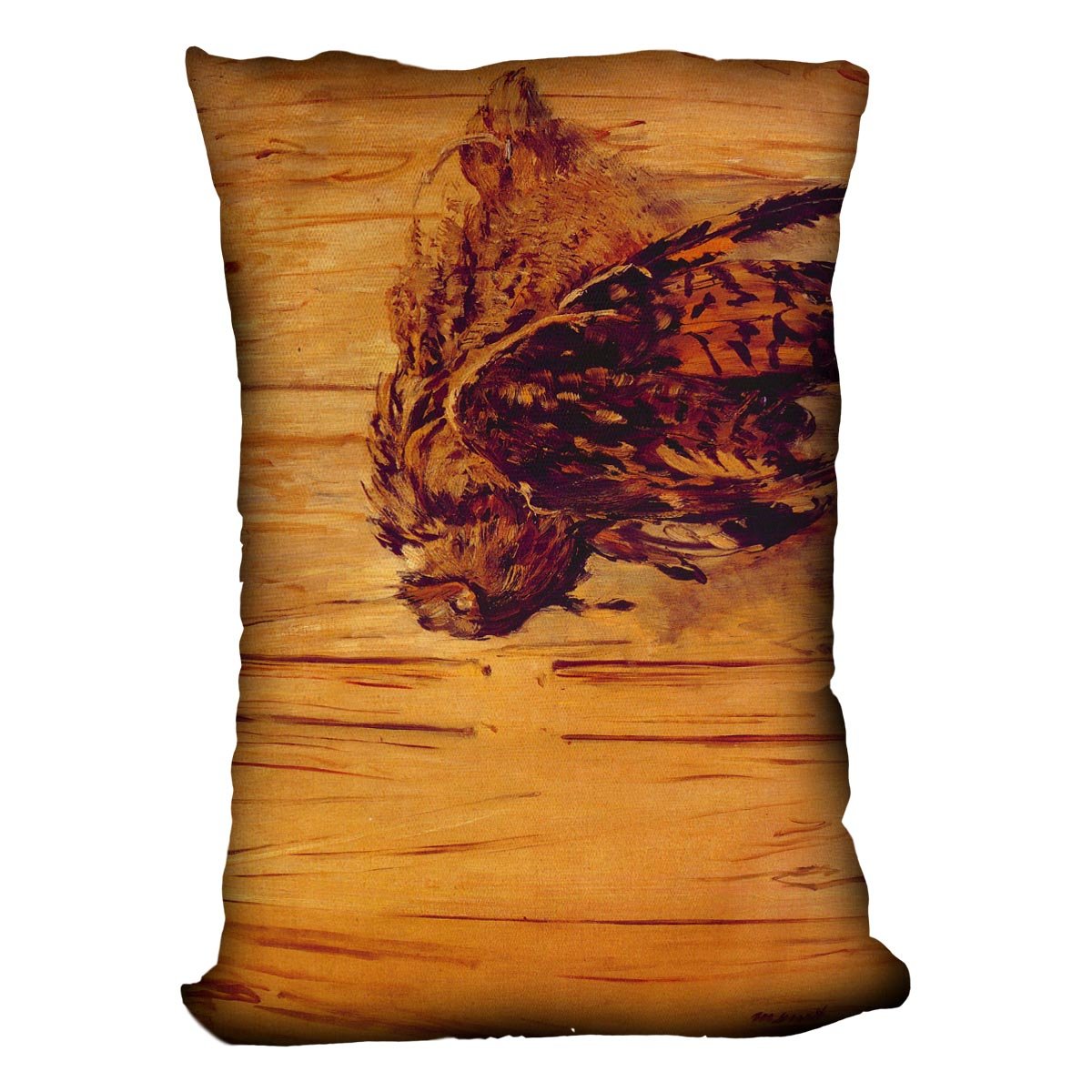 Dead Uhu by Manet Throw Pillow