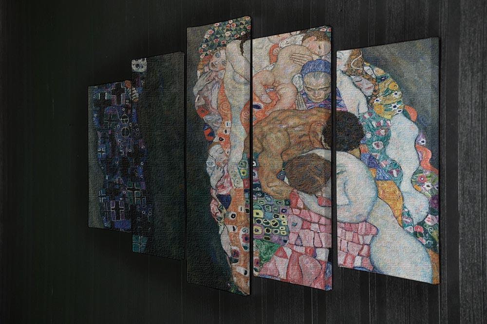 Death and Life by Klimt 2 5 Split Panel Canvas - Canvas Art Rocks - 2
