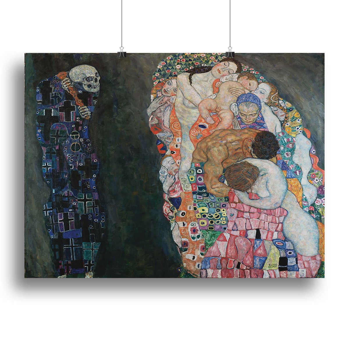 Death and Life by Klimt 2 Canvas Print or Poster