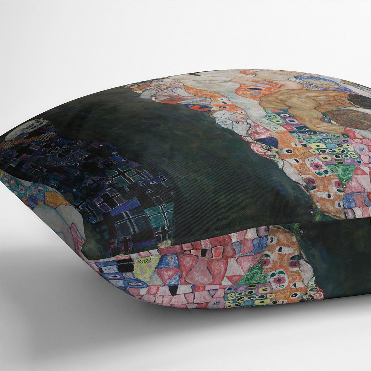 Death and Life by Klimt 2 Throw Pillow