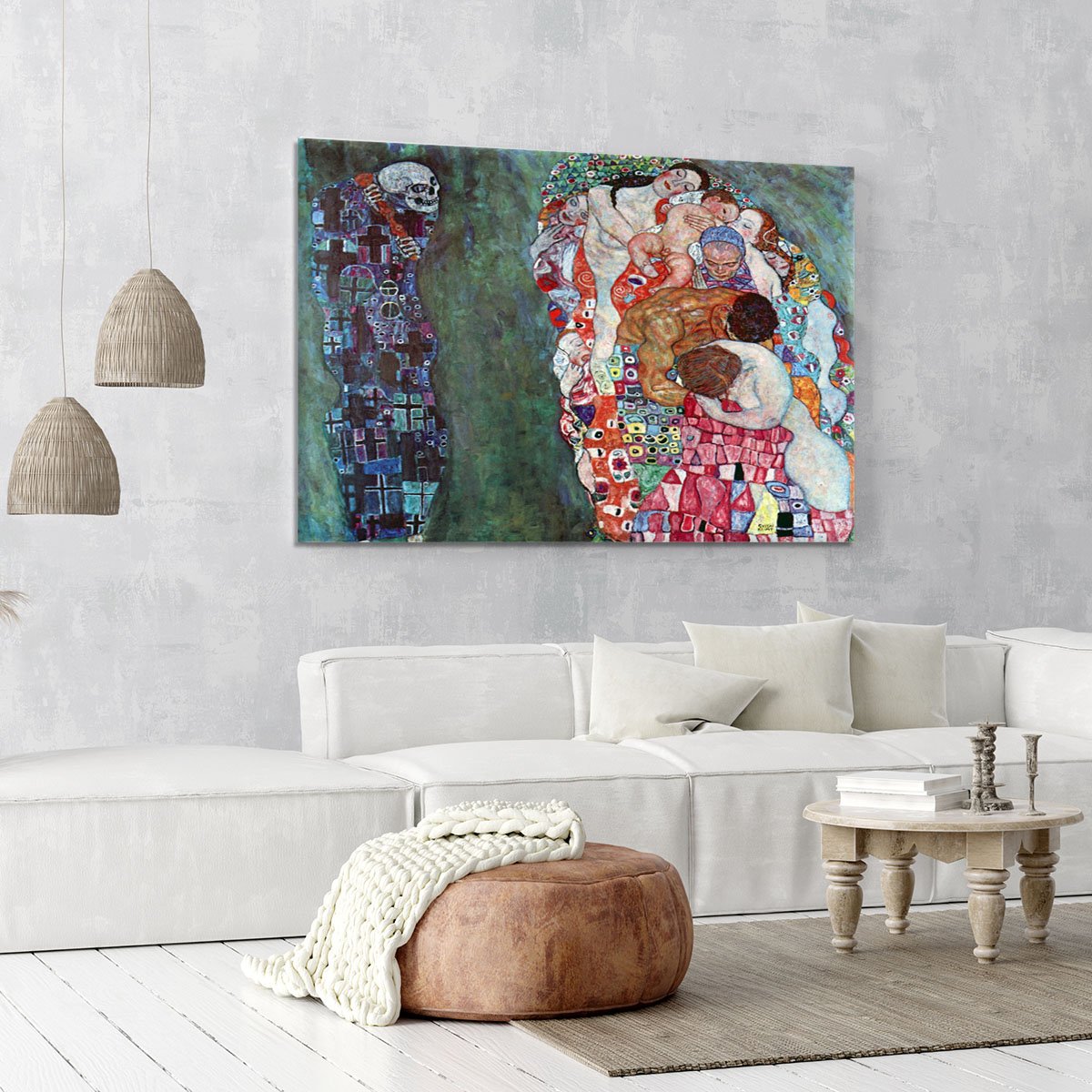 Death and Life by Klimt Canvas Print or Poster