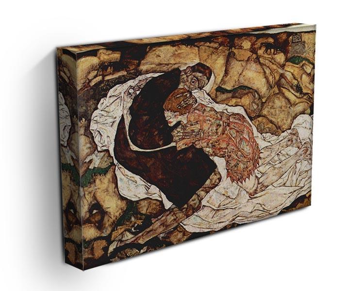 Death and the Woman by Egon Schiele Canvas Print or Poster - Canvas Art Rocks - 3