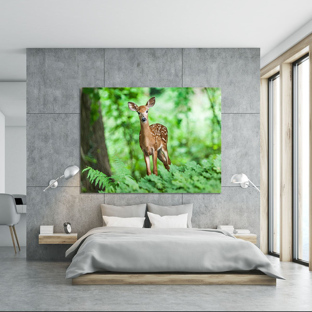 Deer In The Forest Canvas Print or Poster