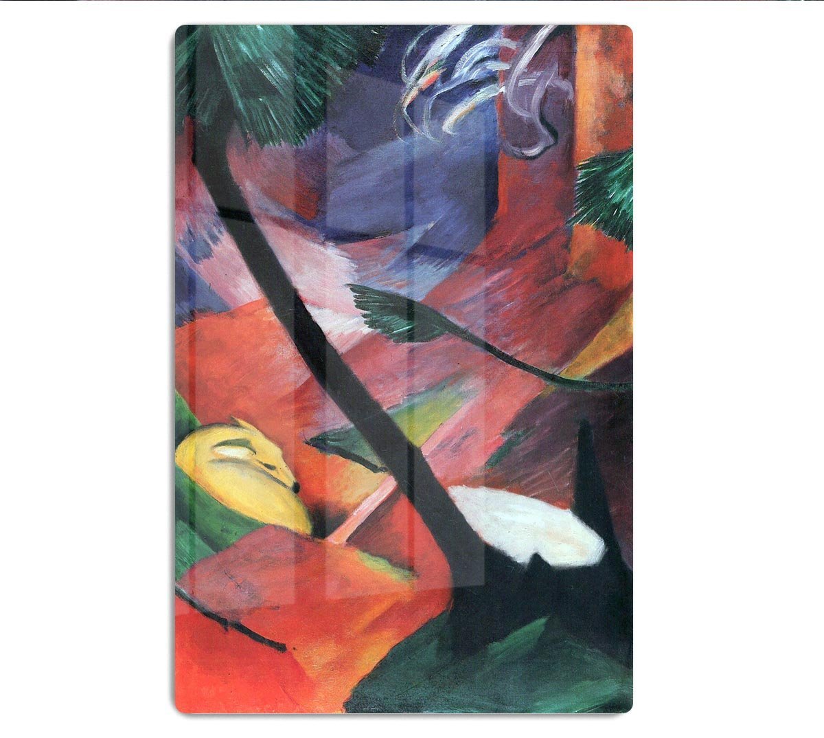 Deer in the forest II by Franz Marc HD Metal Print