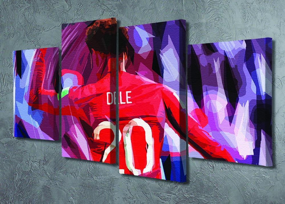 Dele Alli England Celebration 4 Split Panel Canvas - Canvas Art Rocks - 2