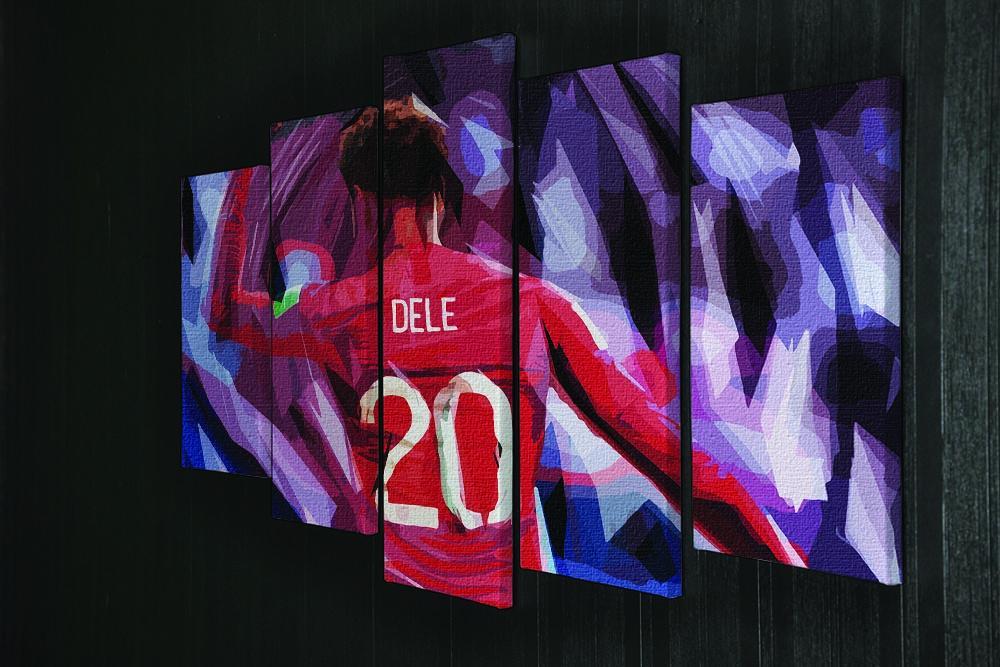 Dele Alli England Celebration 5 Split Panel Canvas - Canvas Art Rocks - 2