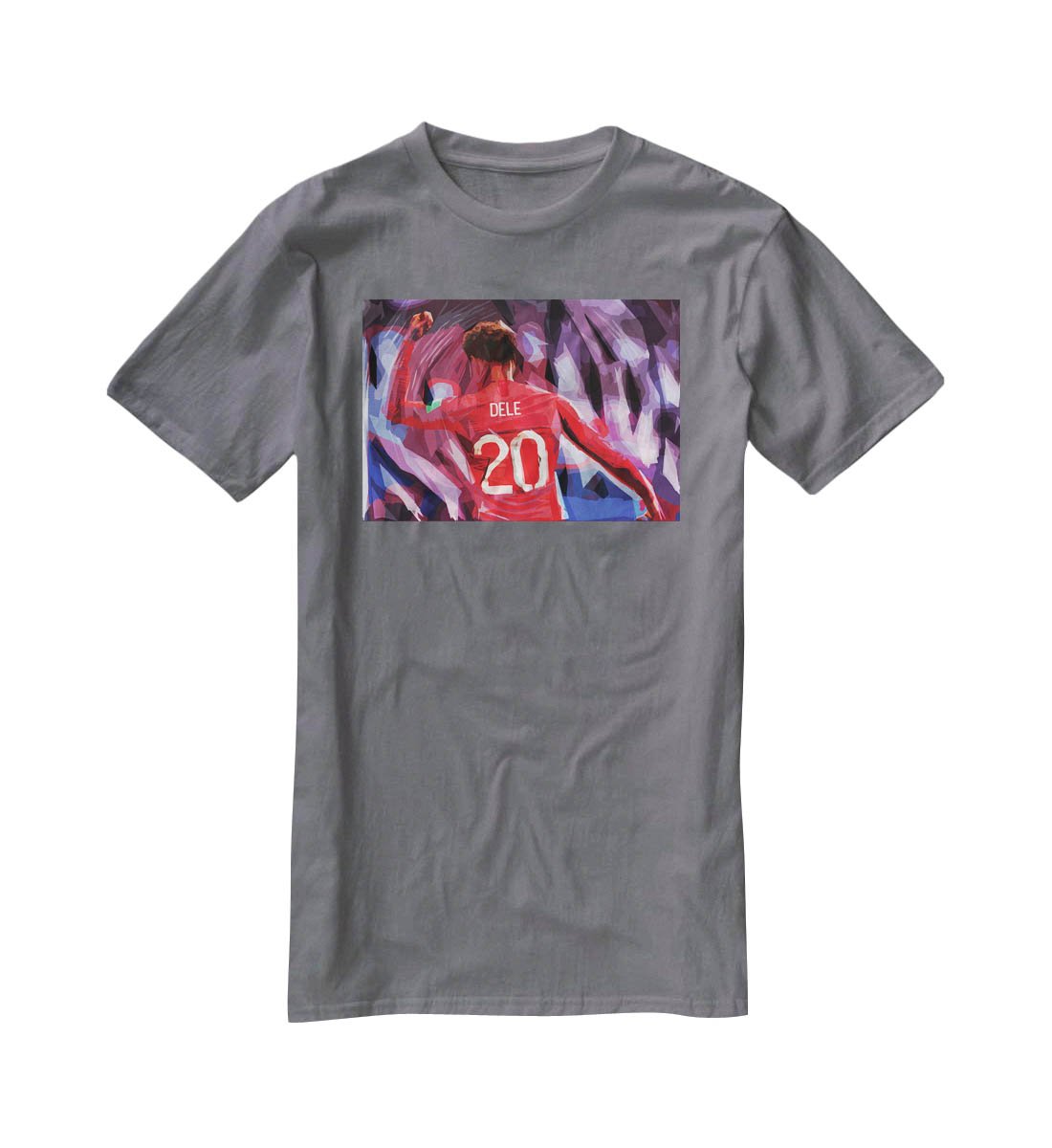 Dele Alli England Celebration T-Shirt - Canvas Art Rocks - 3