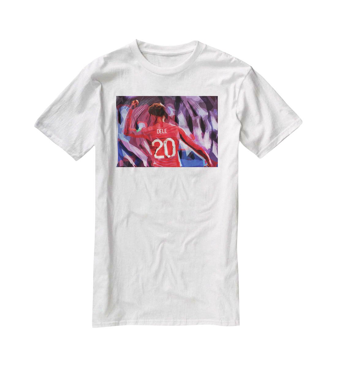 Dele Alli England Celebration T-Shirt - Canvas Art Rocks - 5