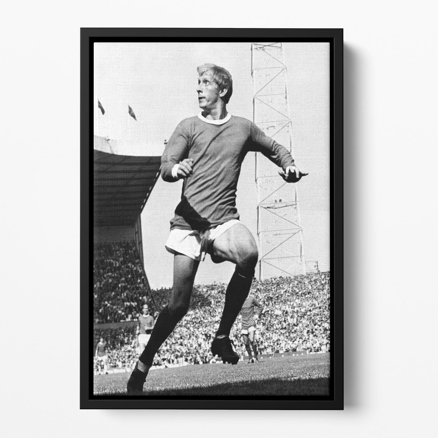 Denis Law 1969 Floating Framed Canvas - Canvas Art Rocks - 2