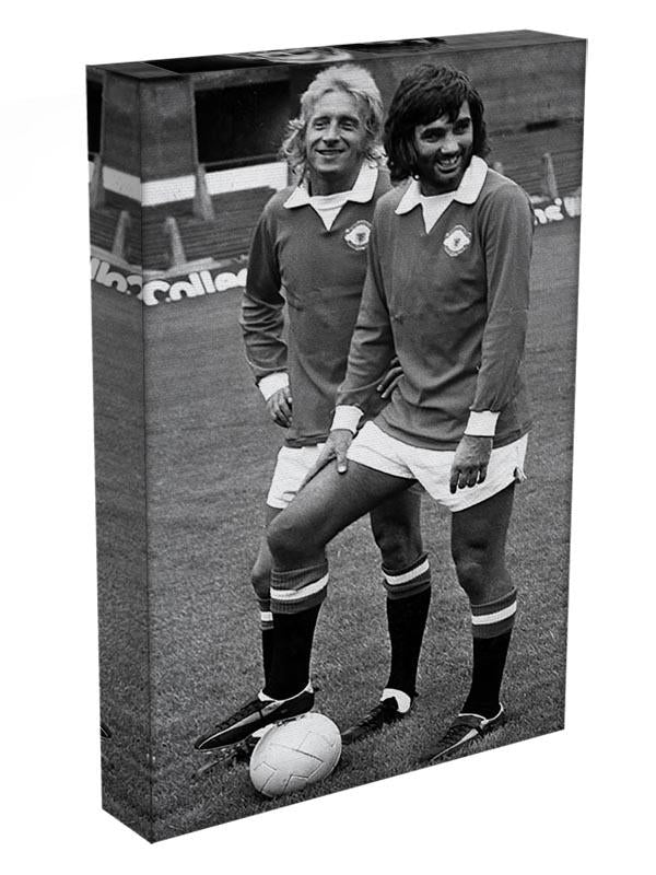 Denis Law and George Best in 1972 Canvas Print or Poster - Canvas Art Rocks - 3