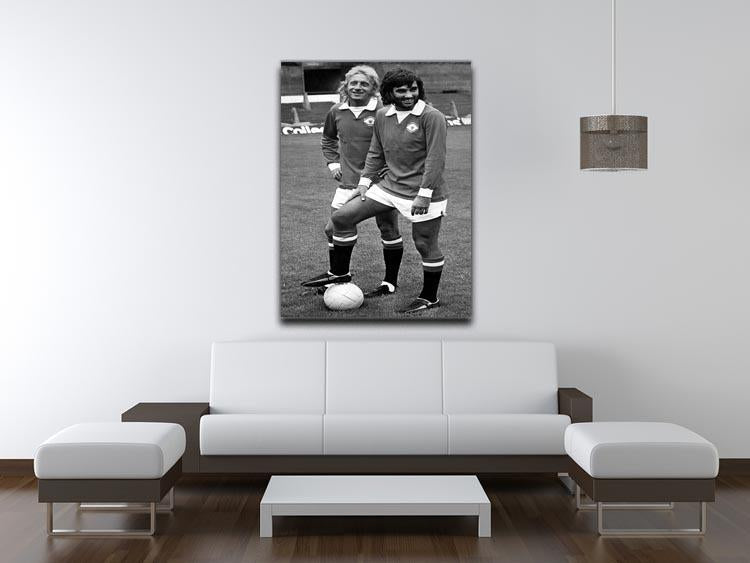 Denis Law and George Best in 1972 Canvas Print or Poster - Canvas Art Rocks - 4