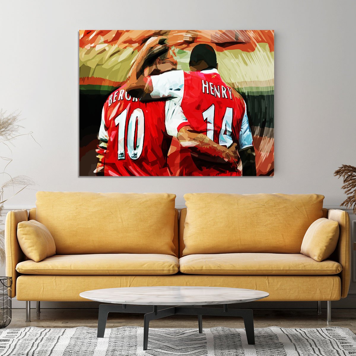 Dennis Bergkamp and Thierry Henry Canvas Print or Poster
