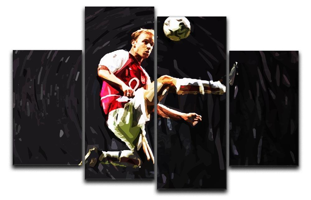 Dennis Bergkamp 4 Split Panel Canvas  - Canvas Art Rocks - 1