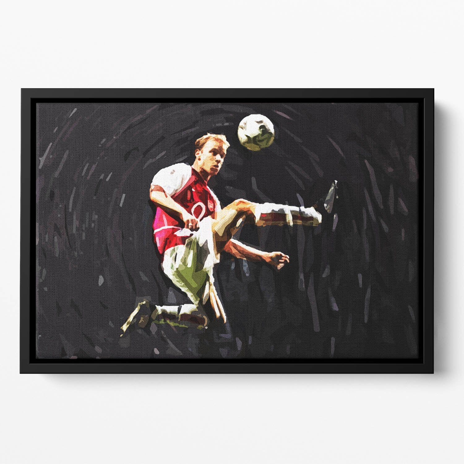 Dennis Bergkamp Floating Framed Canvas
