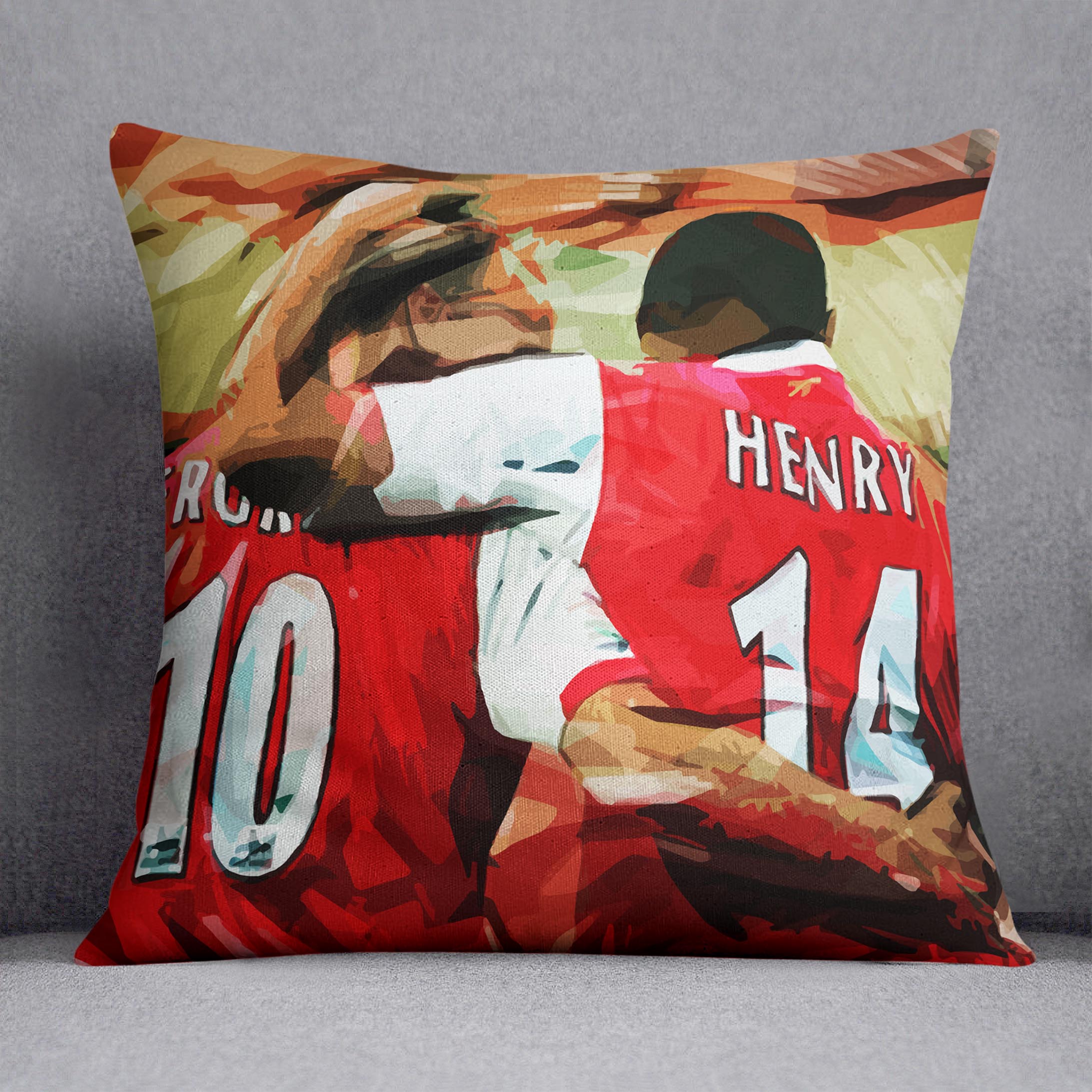 Dennis Bergkamp and Thierry Henry Cushion