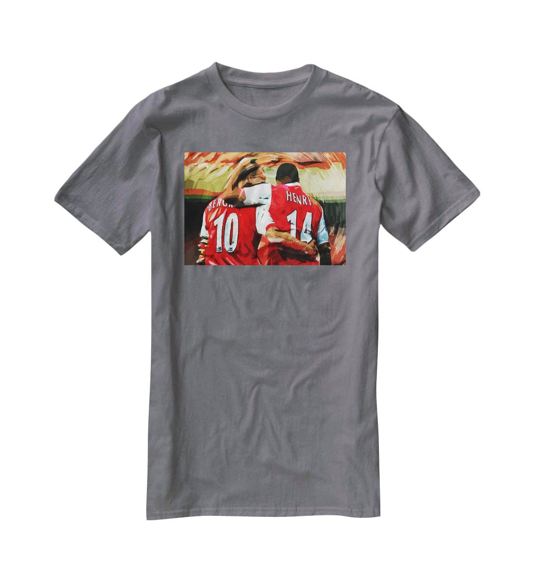 Dennis Bergkamp and Thierry Henry T-Shirt - Canvas Art Rocks - 3